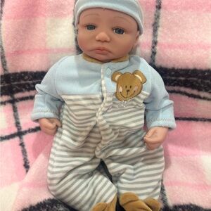 Paradise Galleries Teddy Bear Twin Aidan reborn baby doll